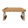 Fiacvrs Wooden Sofa Armrest Tray, Sofa Arm Clip Table, Couch Arm Table for Wide Couches, Coffee Table and Side Tables for Small Spaces(Dark Brown