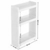 SONGMICS Rolling Trolley Narrow Storage with 3 Shelves for Kitchen Bathroom Cellar 17 cm Wide KFR09WT