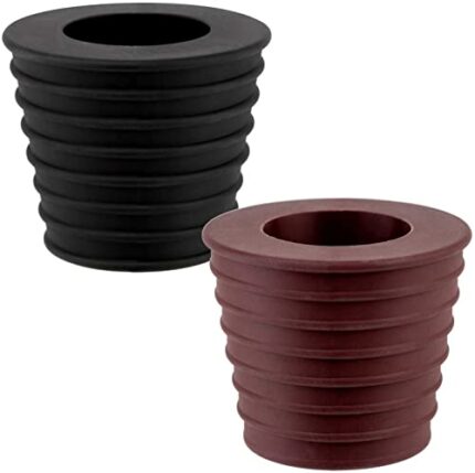 AIEX 1.9 to 2.7 inch 2pcs Umbrella Cone Wedge Plug for Patio Table Hole Opening Umbrella Pole Diameter 1.5 Inch/ 38mm(Dark Brown and Black)