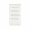Lavish Home Bathroom Floor Cabinet-Free Standing Storage Cupboard, Medium, White
