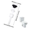 4 Pack Plastic Toilet Tank Bolts, M10 Toilet Cistern to Toilet Pan Fixing Fitting Sealing Kit Close Coupling Bolts WC Tank to Bowl Bathroom Toile
