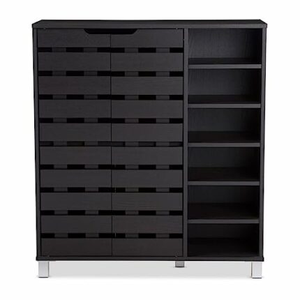 LUKEO Home Hall Corridor 2 Door Shoe Cabinet Shoe Storage Rack Shoe Cabinet Shoe Storage