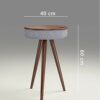 SDFGH Coffee Table Light Simple Small Apartment Living Room Inductive Charging Table Speaker Sound Bedside Table