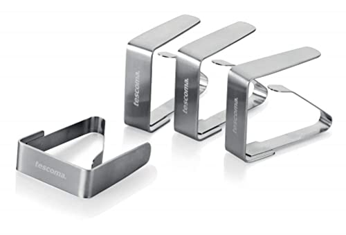 Tescoma "Presto Stainless Steel Tablecloth Clip, Assorted, 4-Piece