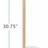 ynVISION.DESIGN Wooden Universal Speaker Floor Stands | 2 Pack | Pair | Speakers up to 22 LBS | Compatible with Sonos Era 300 | White