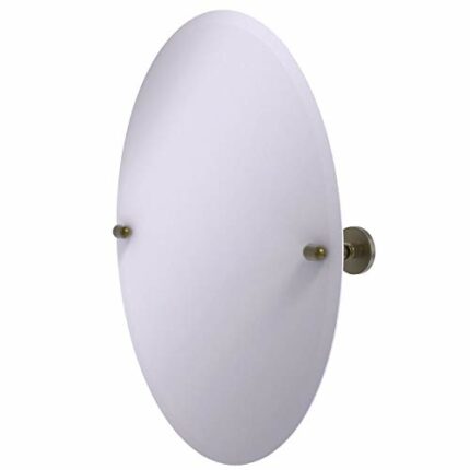 Allied Brass TA-91-ABR 29-Inch X 21-Inch Oval Tilt Mirror, Antique Brass