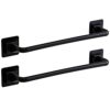 2 Pieces Towel Bar rail, Plastic Wall mount Pot Lid Rack, Self Adhesive Hanger Rail Organizer Holder, Bar Bathroom Accessories, for Kitchen Bathr