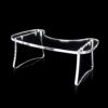STAUBER Best Potty Stool - Squatting Toilet Stool (Clear Acrylic, Unassembled)
