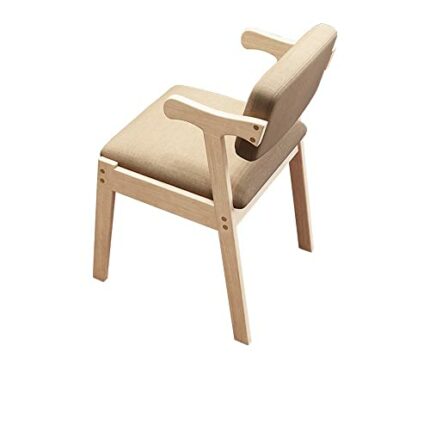 EODNSOFN Bedroom Wooden Travel Kitchen Chair Design Casual Designer Recliner Relax Foldable Makeup Wedding Banquet Bar Chair (Color : Argento, Si