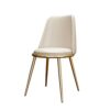 dining chair Kitchen Dining Room Furniture Chairs Water Proof PU Leather Dining Chairs With Metal Legs Soft Cushion Seat And Back For Office Loun