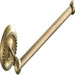 RAKUTE Towel Rail Elegant Space Saving Towel Ring,Novel Towel Holder,Lenth of 26.5Cm Brass Construction Retro Style Wall Mounted Installation for