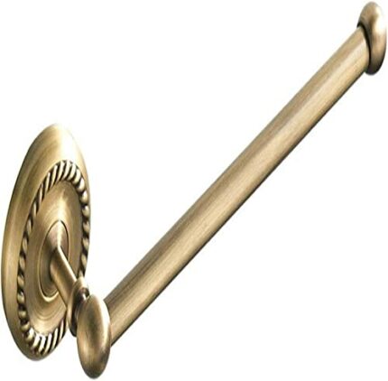 RAKUTE Towel Rail Elegant Space Saving Towel Ring,Novel Towel Holder,Lenth of 26.5Cm Brass Construction Retro Style Wall Mounted Installation for