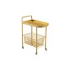 SLNFXC Kitchen Cart Storage Cart Simple Bedside Table Mini Mobile Coffee Table Storage Cart Kitchen Bathroom Cart (Color : Rosso, Size : 1pcs)
