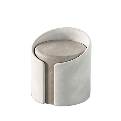 LEIGE Makeup Stool, Living Room Sofa Stool, Bedroom Dressing Table Stool, Round Pier (Color : 3-pack, Size : Talla �nica)