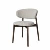 WALNUT Dining Chairs Relax Ergonomic Dining Chair Kitchen Leathr Wooden Home Furniture (Color : 3-pack, Size : Light Grey)