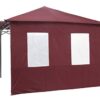 tepro Side Panel Set for Lehua Gazebo and Waya Gazebo Burgundy 2 Side Panels