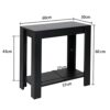 Slim Storage Table 2 Tier Narrow Sofa Side Table 60 * 30 * 60 cm Open Storage Table Holds up to 220 lbs Thicken MDF Table Space-saving Structure