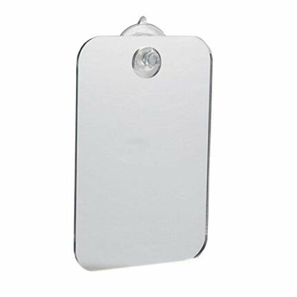 Shower Shave Makeup Mirror Fog-Free Travel Mirror for Shaving Fogless Bathroom Mirror with Removable Wall Suction Small, Portable, Handheld for M