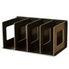 Liummrcy Folding Wooden CD Rack DVD Rack Book Rack CD Stand DVD Stand CD Storage Shelf,Wooden CD Rack Desktop Book Storage Shelf Stand 4 Sections