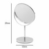 Anika 66959 Chrome Finish Vanity Mirror | Bathroom/Makeup/Bedroom | 360° Swivel Rotation | Dual Magnification | 29cm x 18cm x 13cm