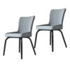 WANGFENG Kitchen Chair set of 2, Reception Chairs with Padded Cushion Dining Chairs with Armrest for Dining Room Restaurant Home Furniture
