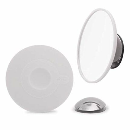 Bosign Cosmetic Mirror 10 x Magnification with Magnetic Extension Bar White