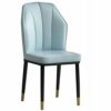 dining chair Kitchen Dining Room Furniture Chairs Dining Chairs Water Proof PU Leather Side Chair With Black Steel Legs Kitchen Living Room Loung