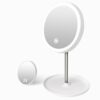Tektalk LED Make-up Mirror 1X 5X Magnification Three colors of Light Two-Sided with Touch Dimmer Switch Battery and USB Powered 90°Rotation Cosme