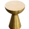 ASPECT Aluminum Side Table, Light Brass, 31.5 Dia x43(H) cm