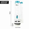 Ultra White Dual Flush Valve Toilet Cistern Outlet Kit Toilet Cistern Replacement Water Cabinet WC Drainage System 32Cm Height for 2 Inch Outlets
