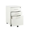 MMT Furniture Designs Ltd Under Desk 3 Drawer Pedestal, Wood, White