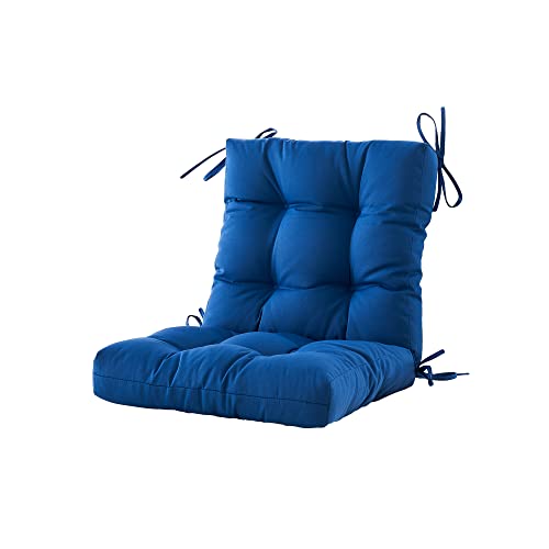 BLISSWALK Outdoor Chair Cushions, Tufted Outdoor Cushions Seat and Back, All Weather Patio Furniture Cushions,40" x20“,Khaki