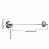 Towel Rack Wall Mounted Towel Rail Sucker Towel Bar Stainless Steel Single Bar Brushed Finish Bathroom Kitchen Shower Rustproof Towel Holder