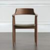 QUANJJ Scandinavian Minimalist President Chair Dining Room Negotiation Book Chair Art Solid Wood Dining Chair Backrest Home