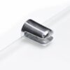 BSM Marketing 400mm x 100mm 6mm Thick Toughened Glass Shelf With Chrome Finish Shelf Supports