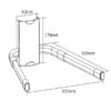 VonHaus Wall Shelf - Wall Mount for DVD Player / PS4 / Cable Boxes/Game Consoles/TV Accessories - Black