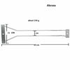 Abcsea 1 Row Wine Glass Rack, 30cm Stainless Steel Chrome Finish Wine Glass Holder for Bar or Kitchen