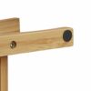 Relaxdays bamboo wine rack, for 9 standard bottles, original design, free-standing, 4.5 x 30 x 30 cm, natural