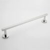 Hallyware Round Base Single Towel Bar SUS 304 Stainless Steel 60 cm/24 inches Towel Rails Rack for Kitchen and Bathroom Wall Mounted,Mirror Polis
