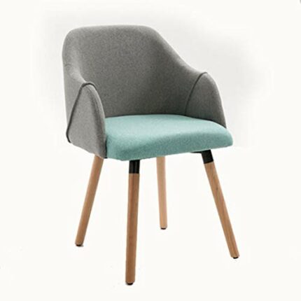 n/a Wooden Fabric Chair Restaurant Dining Upholstered Chair Living Room Kitchen Cafe Dining Chairs Home Art Set of Chairs (Color : D)