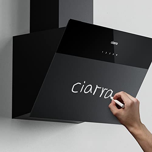 CIARRA CBCF6736H A++ Touch Control Angled Cooker Hood 60cm 4-Speed with Booster Function Chimney Vent Hood with Dimmable LED Lights Recirculating