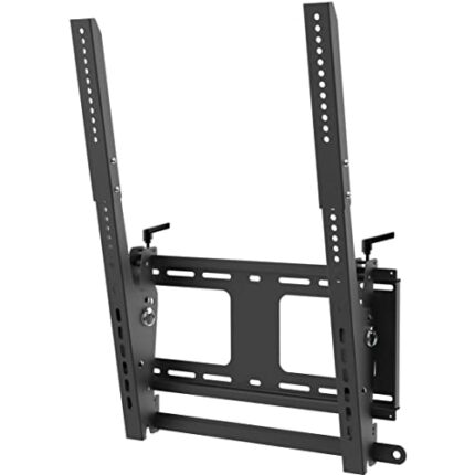 StarTech.com Portrait/Vertical TV Wall Mount - Heavy Duty TV Wall Mount - 40-55" VESA Display (110lb/50kg)- Tilting Low Profile Television Digita