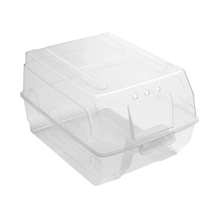 EYHLKM Transparent Shoe Box Storage Box Household Drawer Plastic Shoe Box Dormitory Shoe Storage Box (Color : Argento, Size : 37x28x22cm)