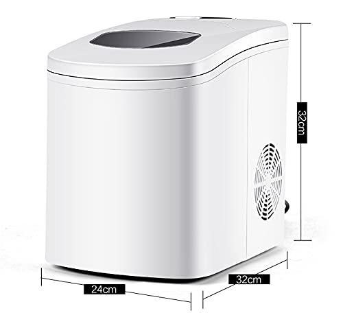ZBJHY White Ice Maker Milk Tea Shop Bar Businesses with Mini Home Ice Maker Ice Machine