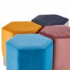 Life Interiors Amore Lux Velvet Pouffe, Pink