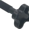2PCS Plastic Fixing Screw Black M12 for Garden Swing Canopy Frame