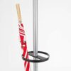 Alba Coat Stand, Metallic Grey & Black, One Size