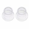 2 Pieces Umbrella Hole Ring Plug Plastic Ring Plug Cover for Glass Outdoors Patio Table,Garden Shop Deck Yard (White)