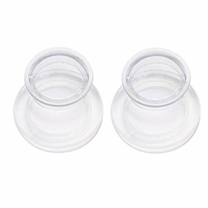 2 Pieces Umbrella Hole Ring Plug Plastic Ring Plug Cover for Glass Outdoors Patio Table,Garden Shop Deck Yard (White)