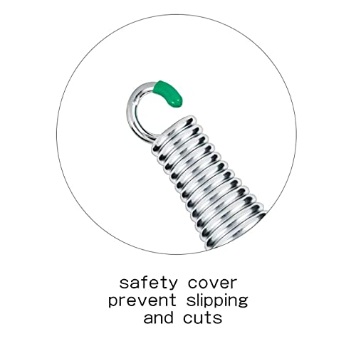 Eidoct 4pcs Premium Porch Swing Springs, 1100Lbs Hammock Chair Spring with Tension Springs with Hooks for Hammock Chairs Yoga Punching Bag Ceilin